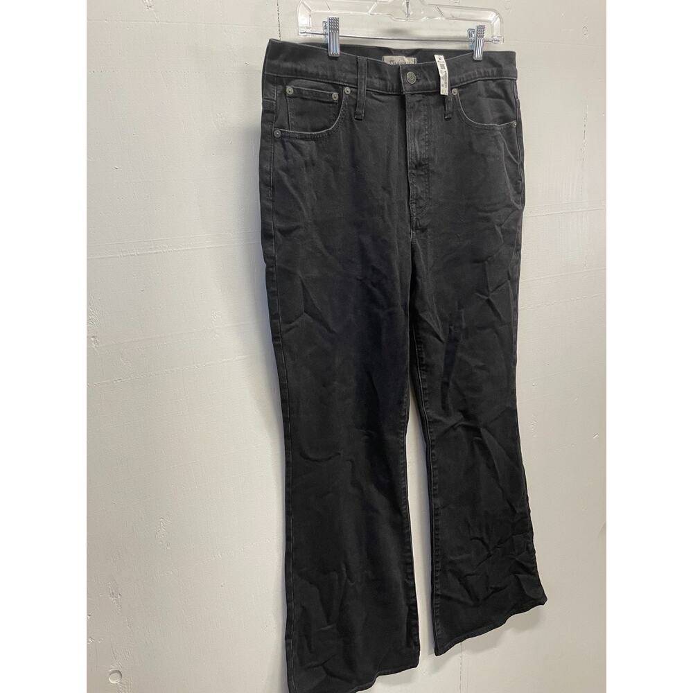 Madewell Women's Black Jeans 31 Tall Perfect Vintage Flare Jean High Rise NWT - Picture 2 of 9